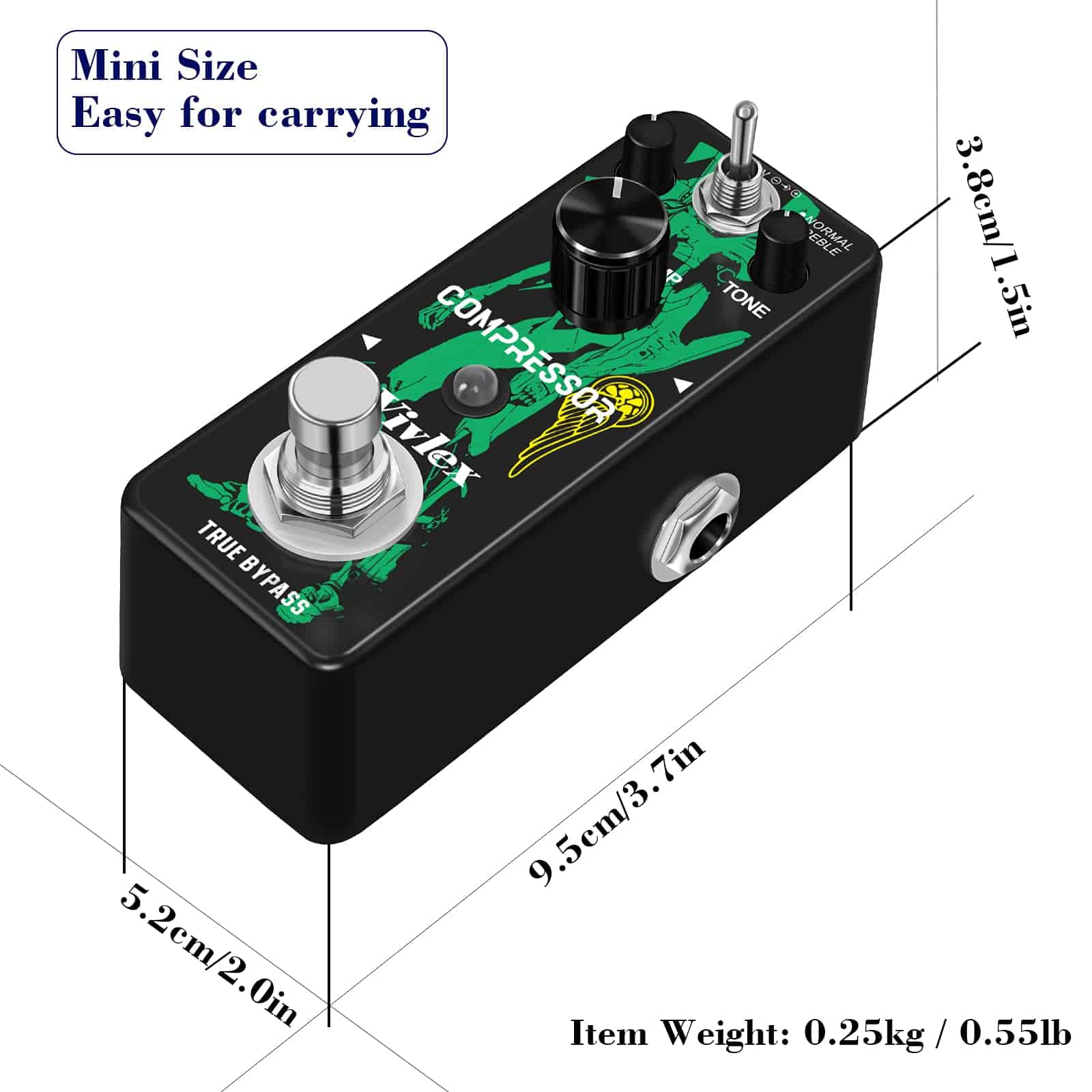 Pedal de Compresión Vivlex LEF-333 Mini Efecto de - Imagen 6