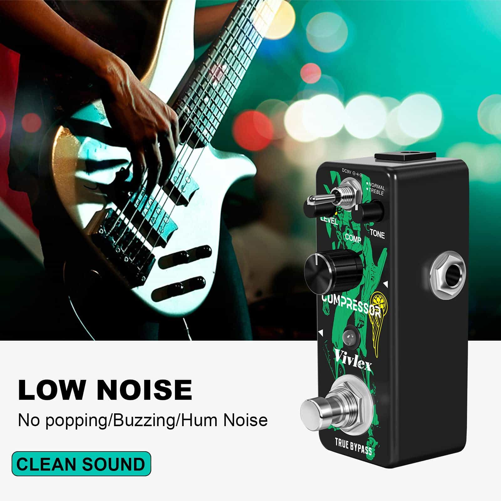 Pedal de Compresión Vivlex LEF-333 Mini Efecto de - Imagen 3