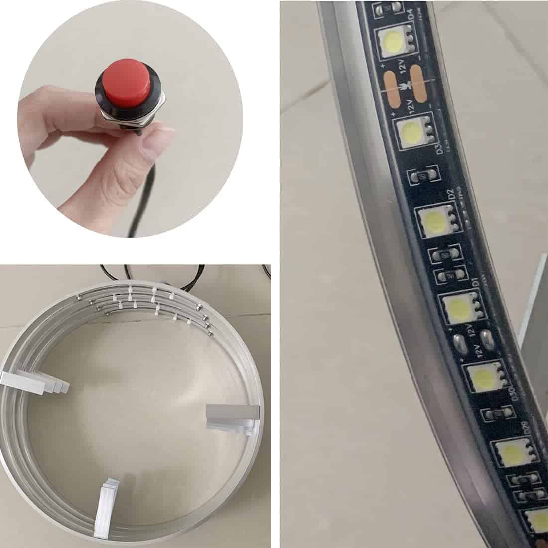 Kit de 4 luces LED para aro de rueda iluminado Puro Blanco - Imagen 9