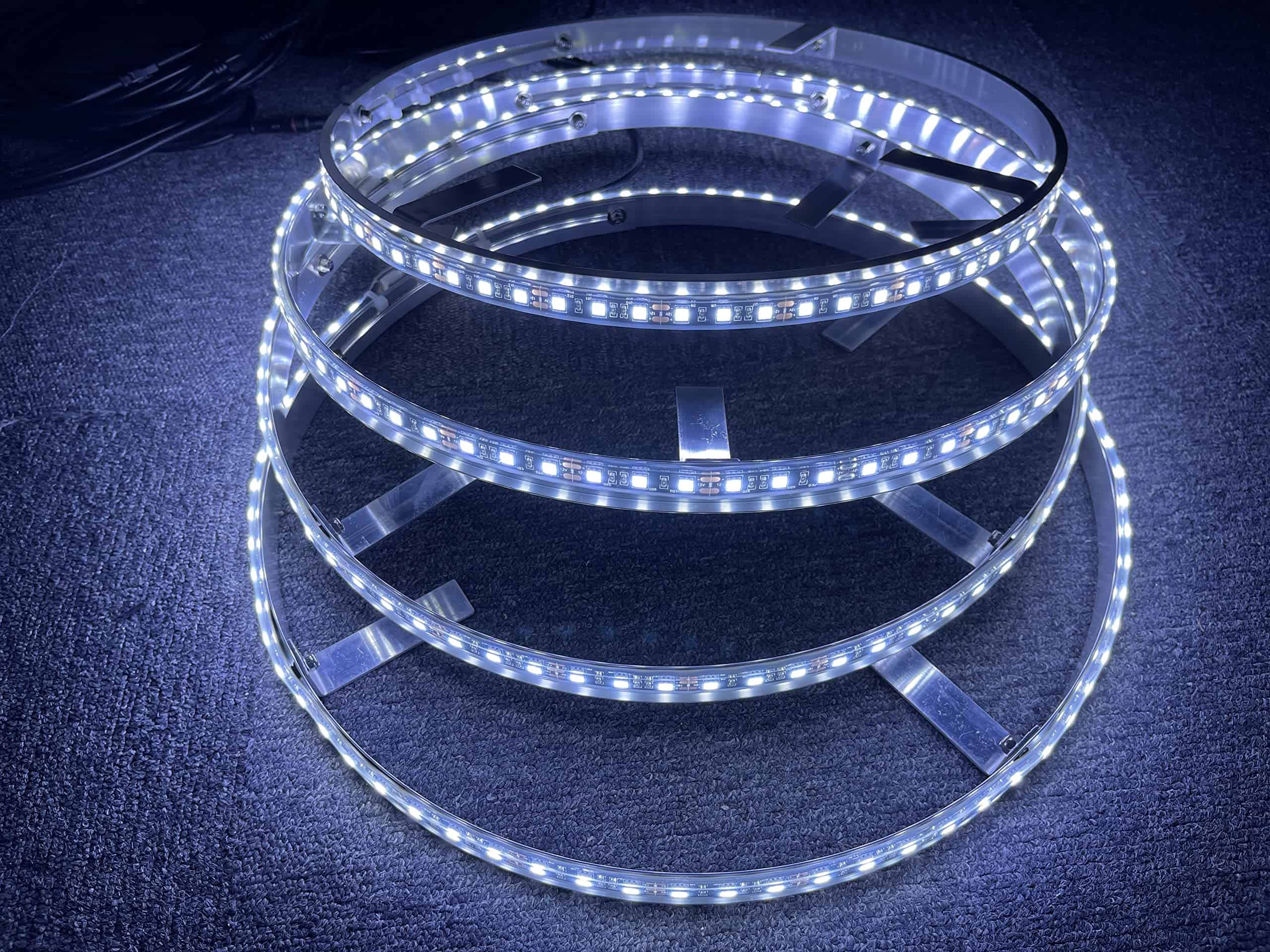 Kit de 4 luces LED para aro de rueda iluminado Puro Blanco - Imagen 7