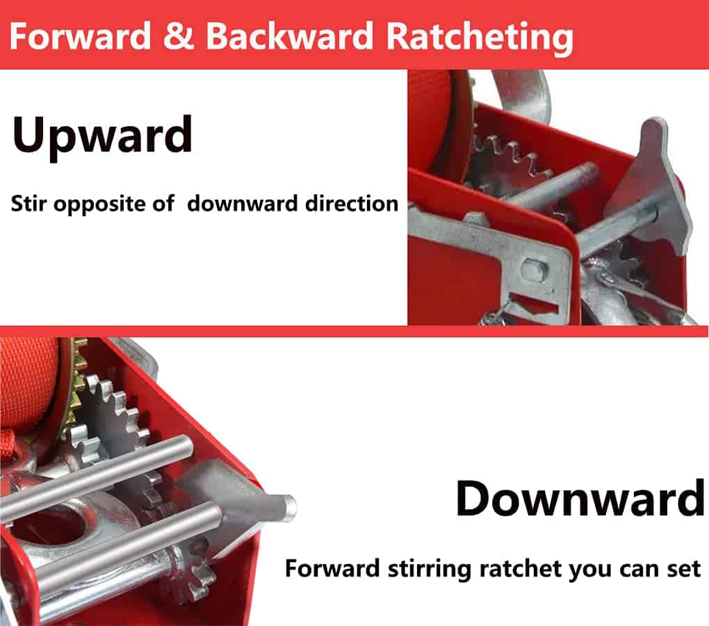 Malacate Manual de 3500 lbs de Alta Resistencia con - Imagen 6