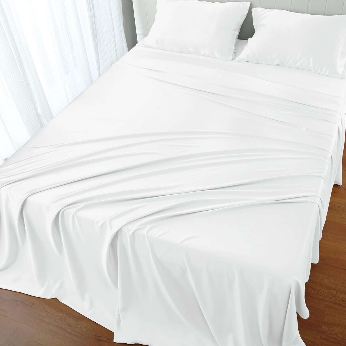 Juego de Sábanas para Cama Individual de Bambú Viscosa, 400