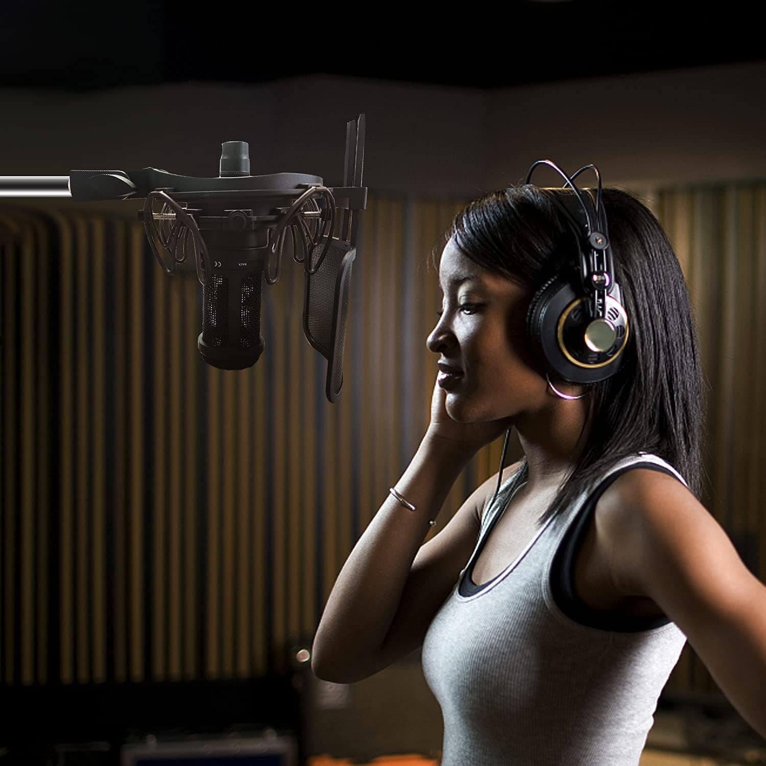 Soporte Universal para Micrófono Mictop con Filtro Anti-Pop - Imagen 8