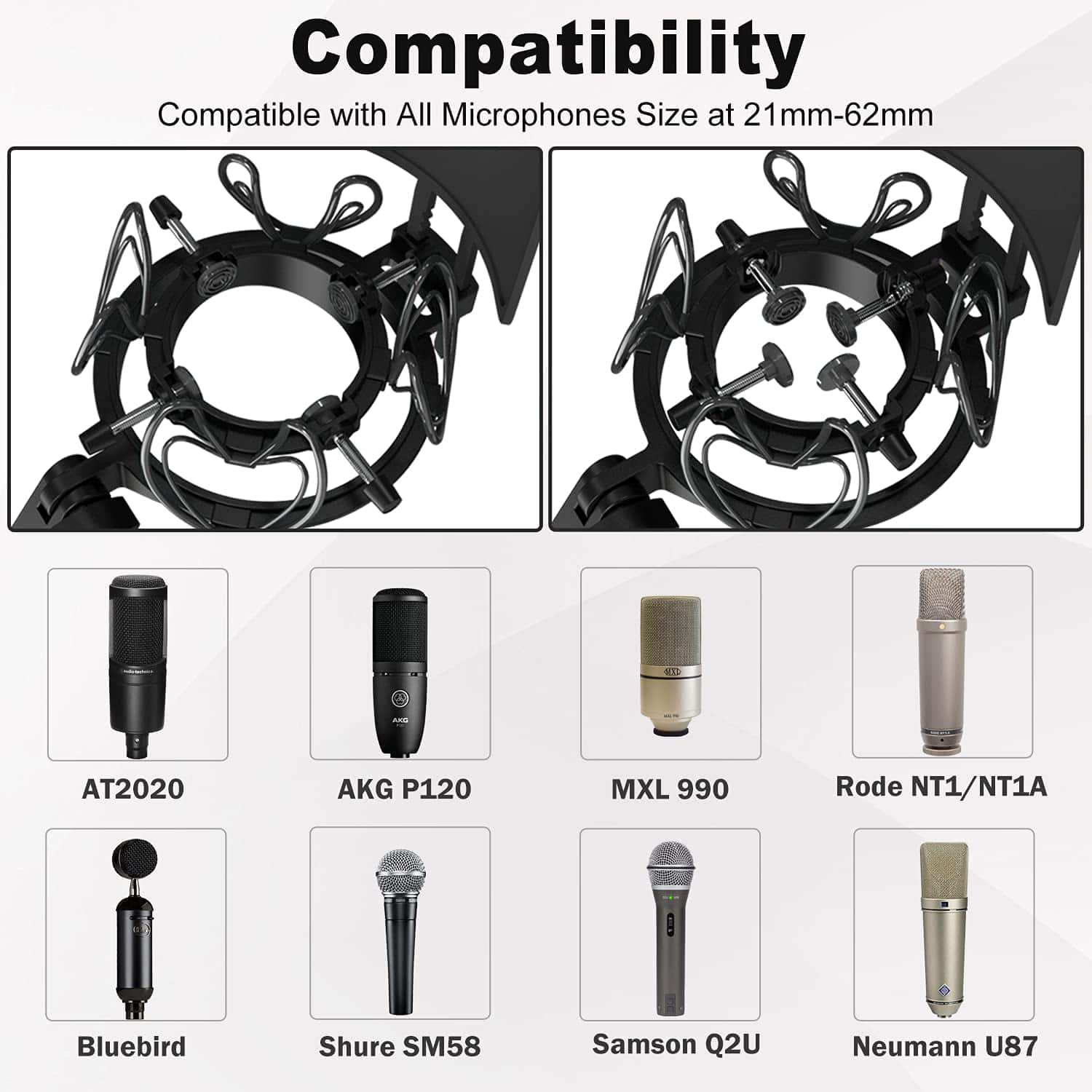 Soporte Universal para Micrófono Mictop con Filtro Anti-Pop - Imagen 3