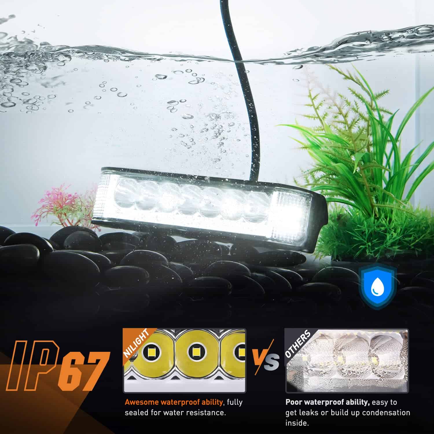 Nilight Faros LED DRL Side Shooter Pods, 6.5 Pulgadas - Imagen 7