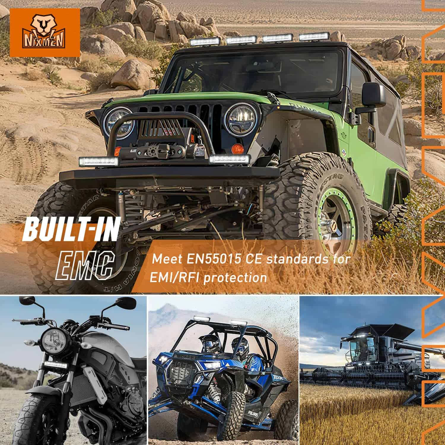 Nilight Faros LED DRL Side Shooter Pods, 6.5 Pulgadas - Imagen 8