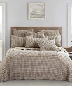 Levtex Home - Mills Waffle - Juego de Colcha -Taupe