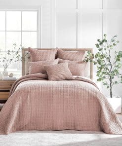 Levtex Home - Mills Waffle - Juego de colcha -Blush