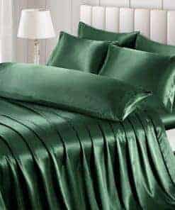 Juego de Sábanas de Satén de 7 Piezas Tamaño Queen, Juego