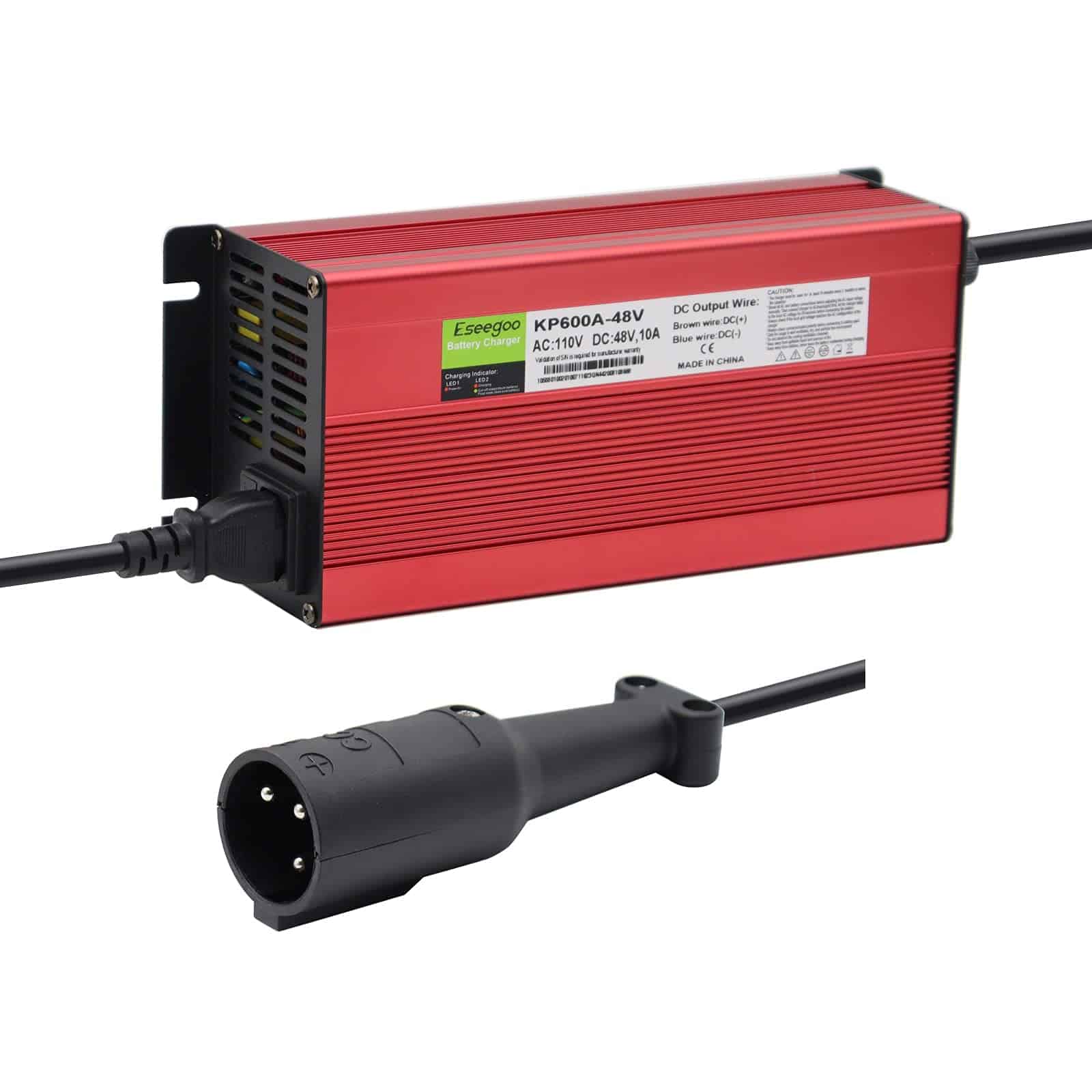 Cargador de Batería Eseegoo de 48 Voltios 10 AMP Compatible