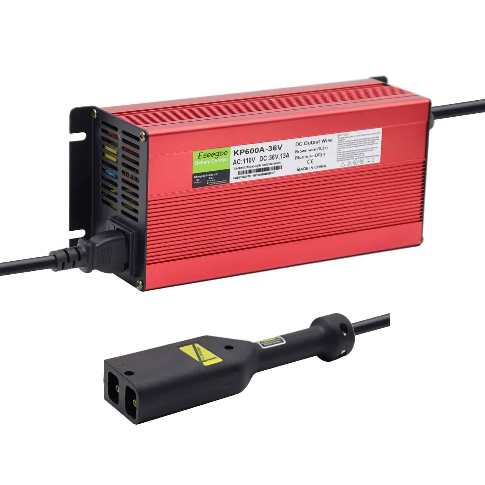 Cargador de batería Eseegoo de 36 voltios y 13 amperios