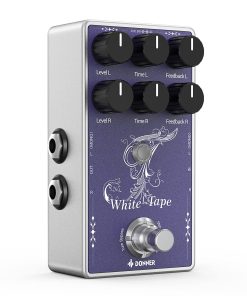 Pedal de Delay Estéreo Donner White Tape, Delay Analógico