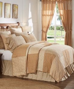 Edredón King Camilia marca VHC Brands 105Wx95L