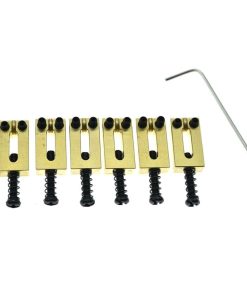 KAISH Selletas para Puente de Guitarra de Latón Macizo