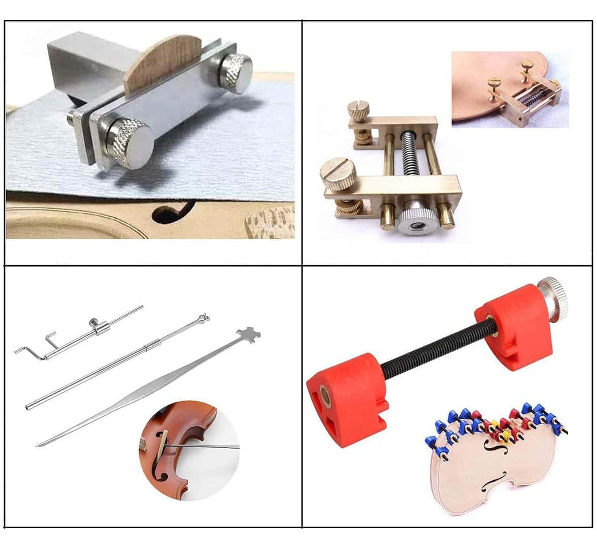 Kit de 5 Herramientas de Fabricación de Violín con - Imagen 5