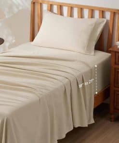 Juego de sábanas profundas para cama individual Bedsure -