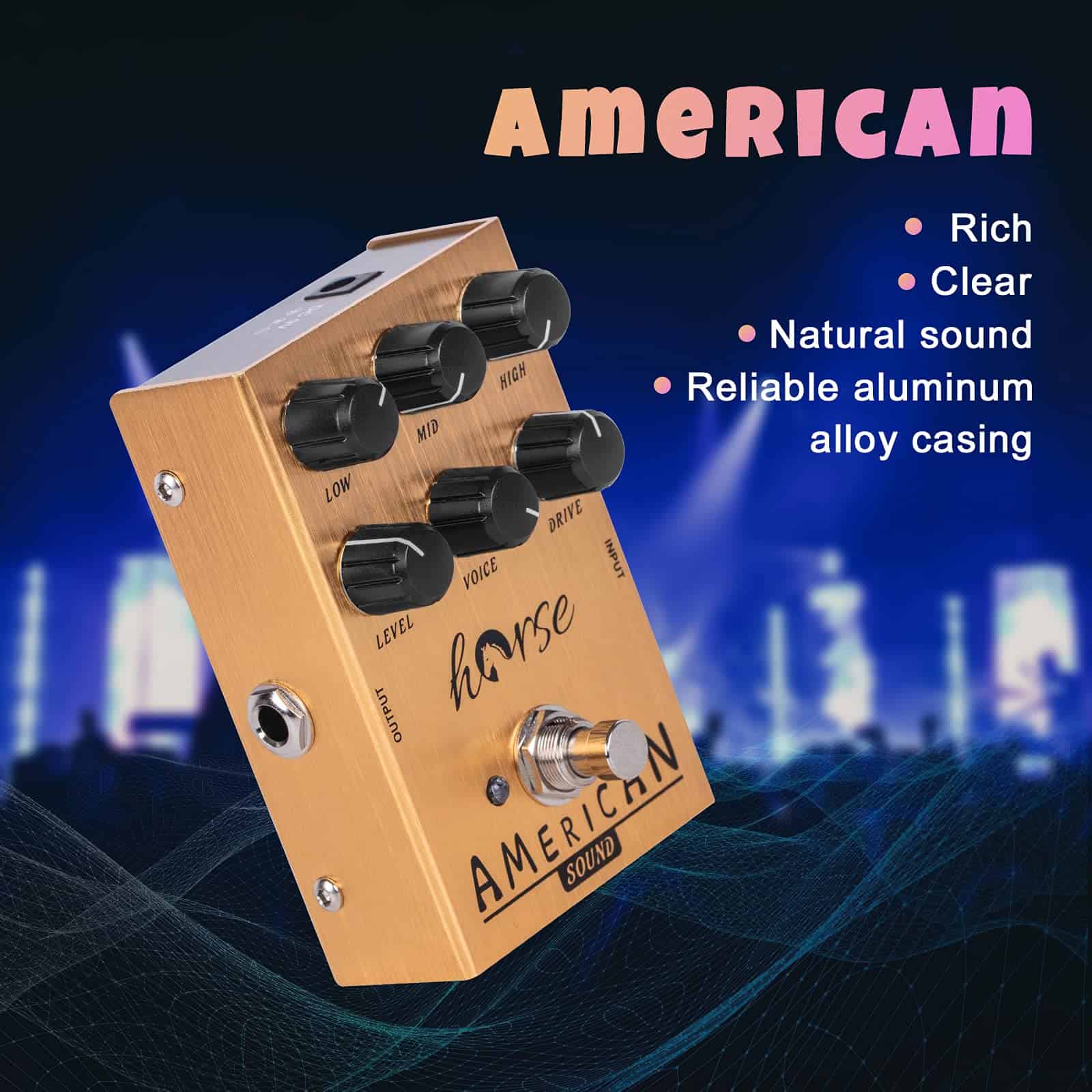Pedal de guitarra Horse American Sound Overdrive de sonido - Imagen 8