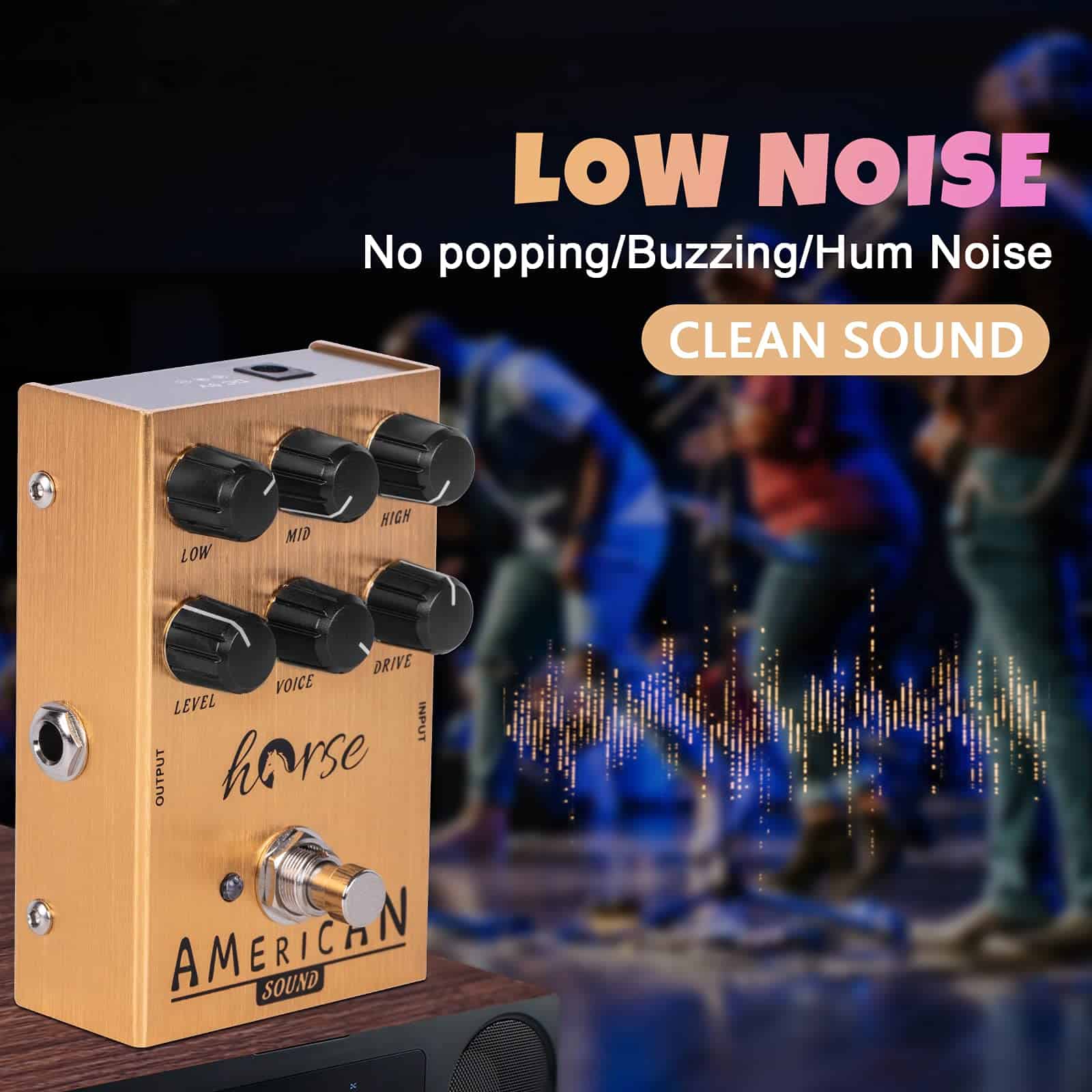 Pedal de guitarra Horse American Sound Overdrive de sonido - Imagen 4