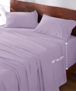 Juego de sábanas completas Bedsure Deep Pocket - para