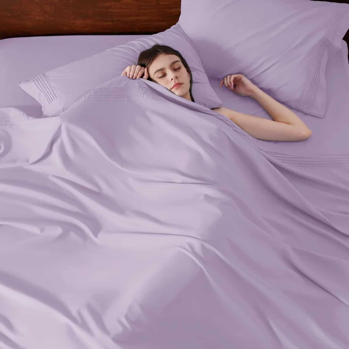 Juego de sábanas completas Bedsure Deep Pocket - para - Imagen 5