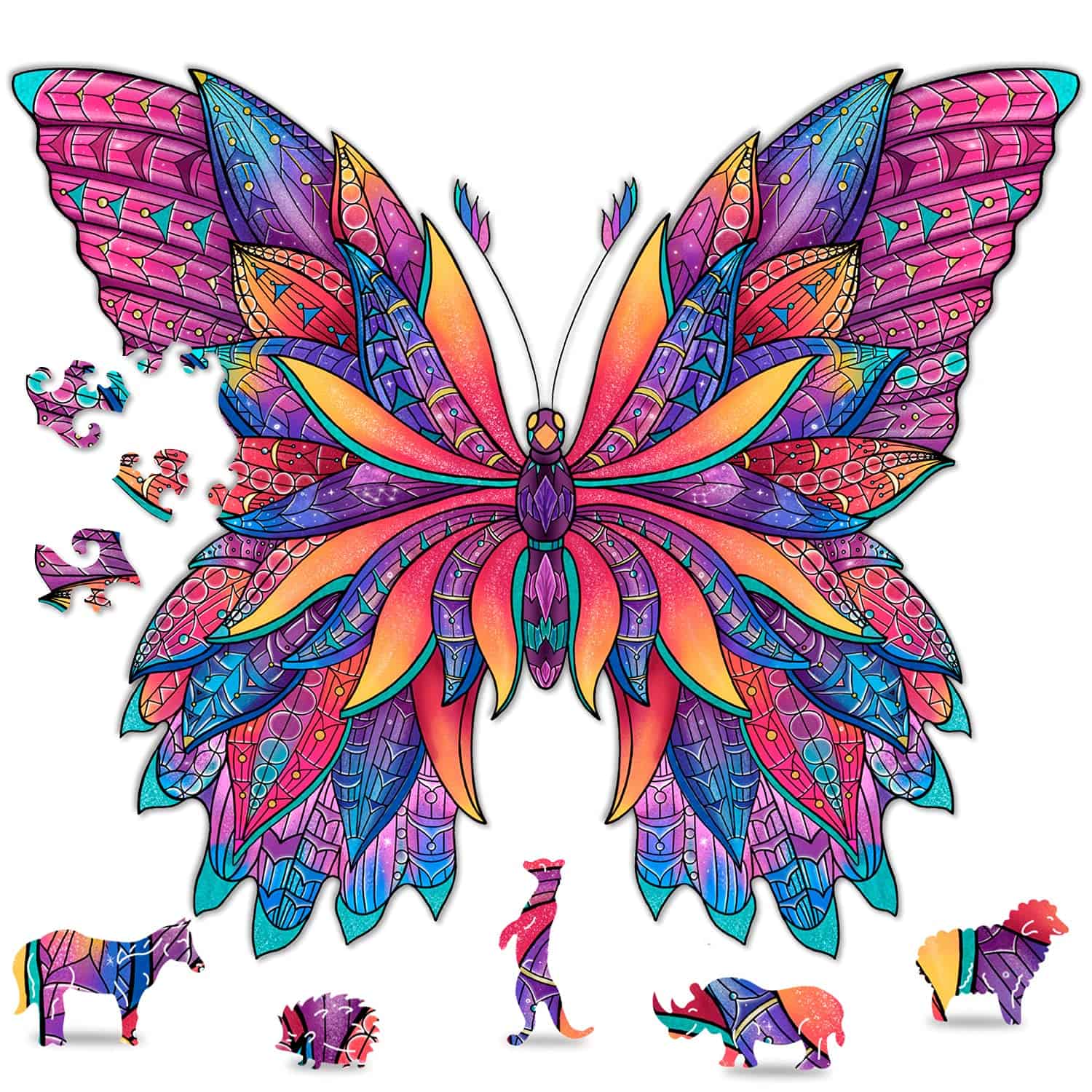 Rompecabezas de madera Hodslen Woods - Animales para niños