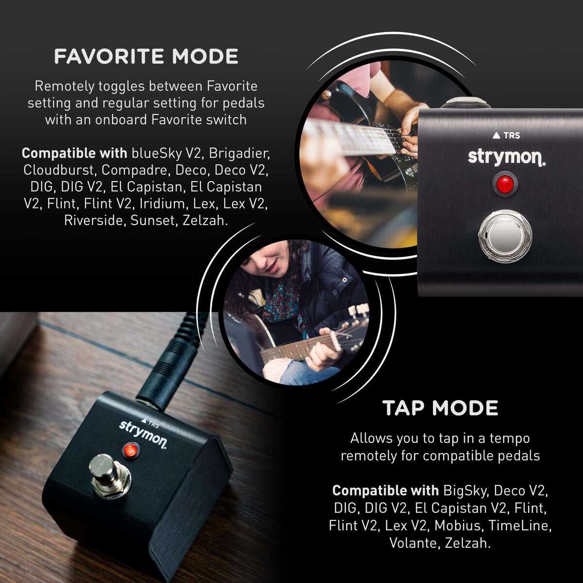 Interruptor de pie Mini Strymon para presets y tempo de - Imagen 6