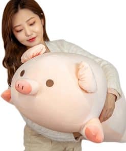 Peluche de cerdo abrazador, Almohada de cerdo gordo suave,