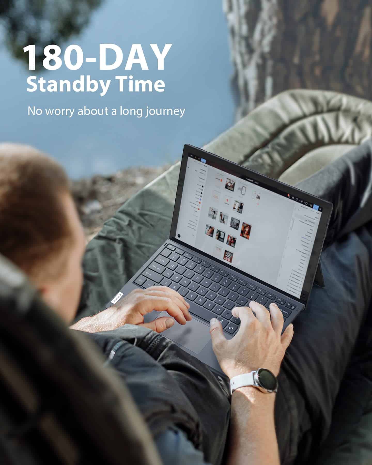 Teclado Inateck para Surface Pro 7, Bluetooth 5.0, - Imagen 7