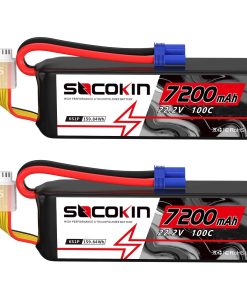 Batería Lipo Socokin 6S 22.2V 100C 7200mAh con Conector EC5
