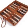Juego de Backgammon Deluxe Portátil Sondergut Roll-up de