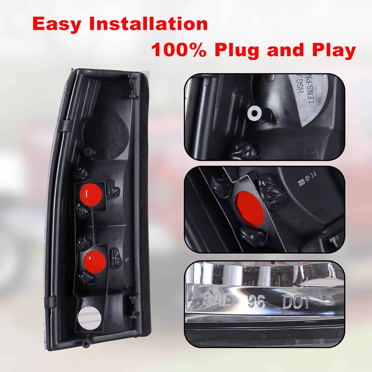 Conjunto de Luces Traseras para Chevy C/K 1500/ 2500/ 3500 - Imagen 6