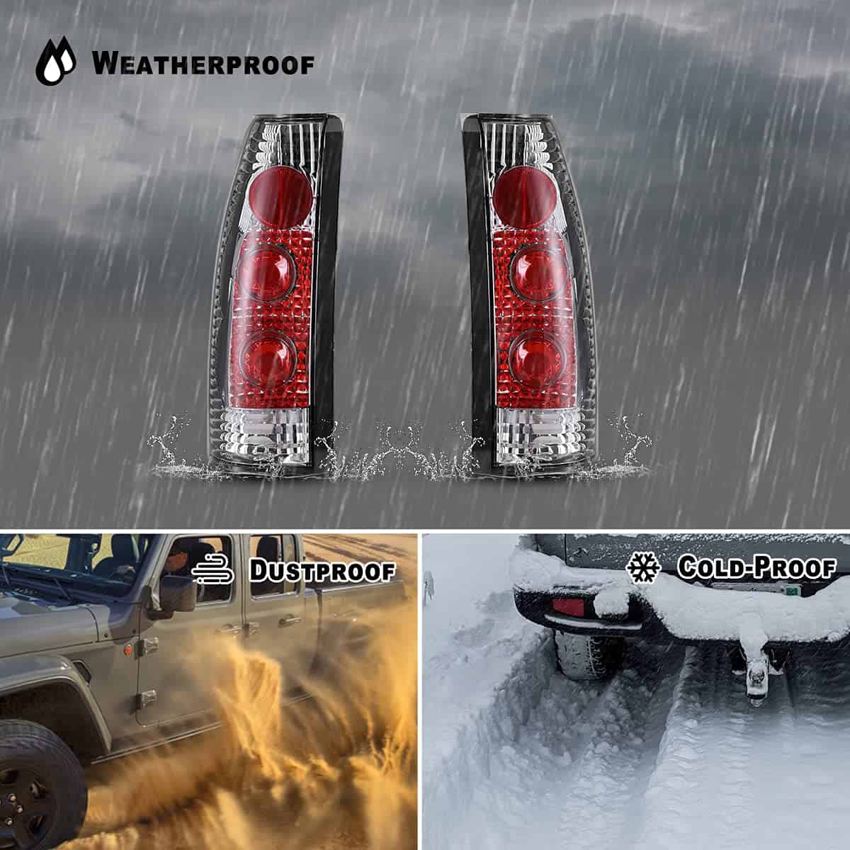 Conjunto de Luces Traseras para Chevy C/K 1500/ 2500/ 3500 - Imagen 3