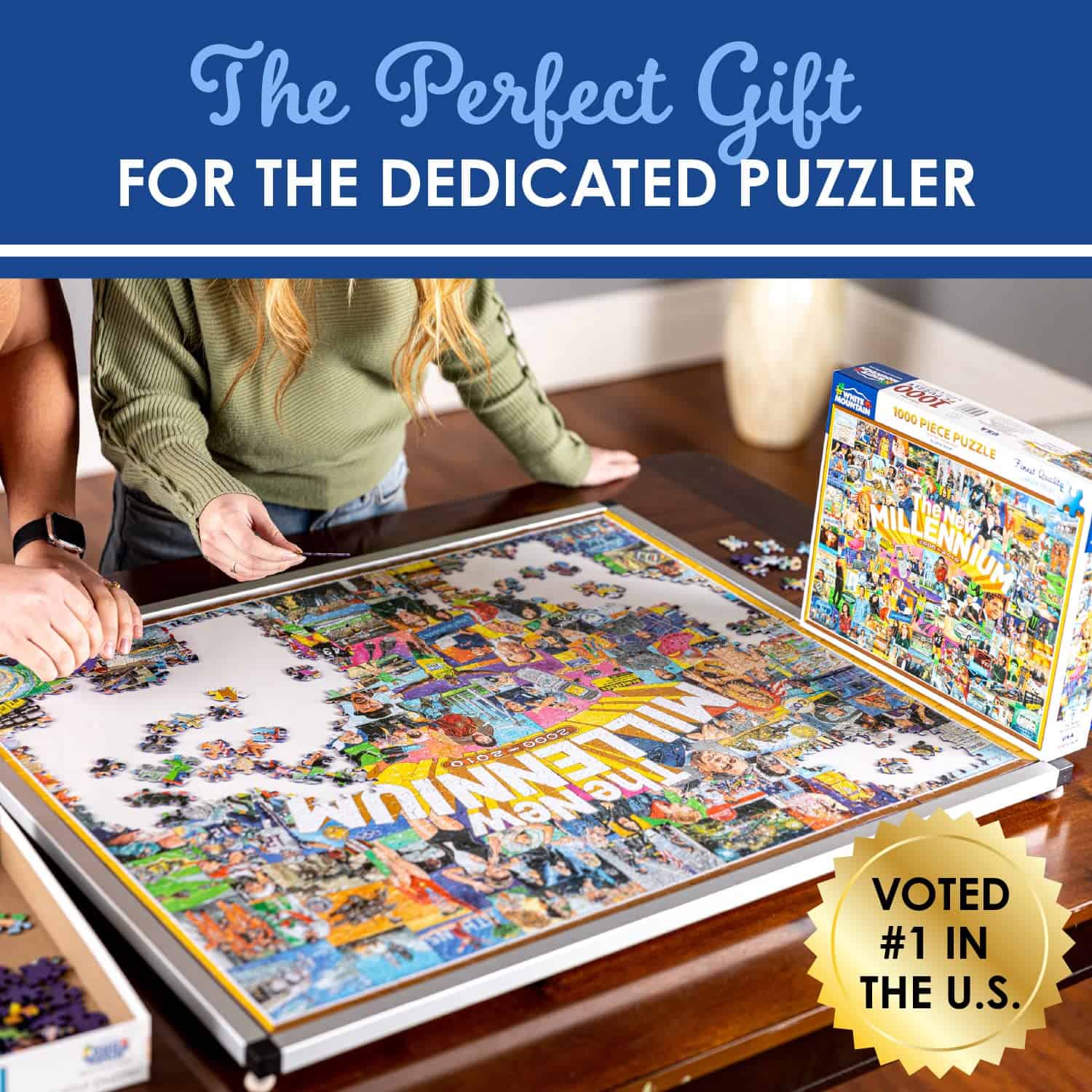 Bandejabandeja giratoria para rompecabezas de 1000 piezas - - Imagen 7