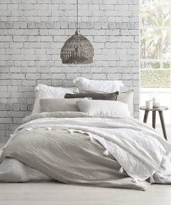 Set de Funda de Edredón de Algodón Lavado con Piedra,