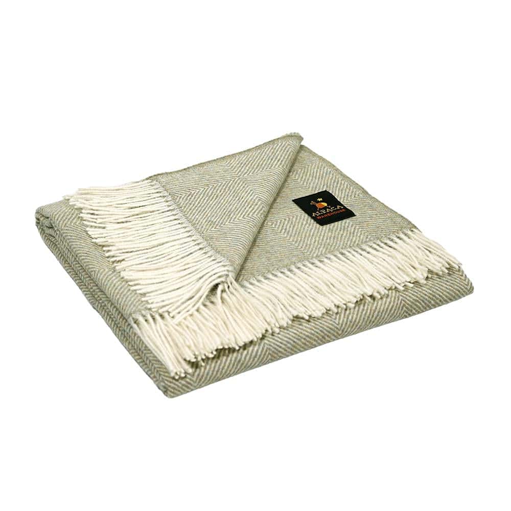 Manta de Lana 100% Baby Alpaca Diseño de Diamantes para - Imagen 3