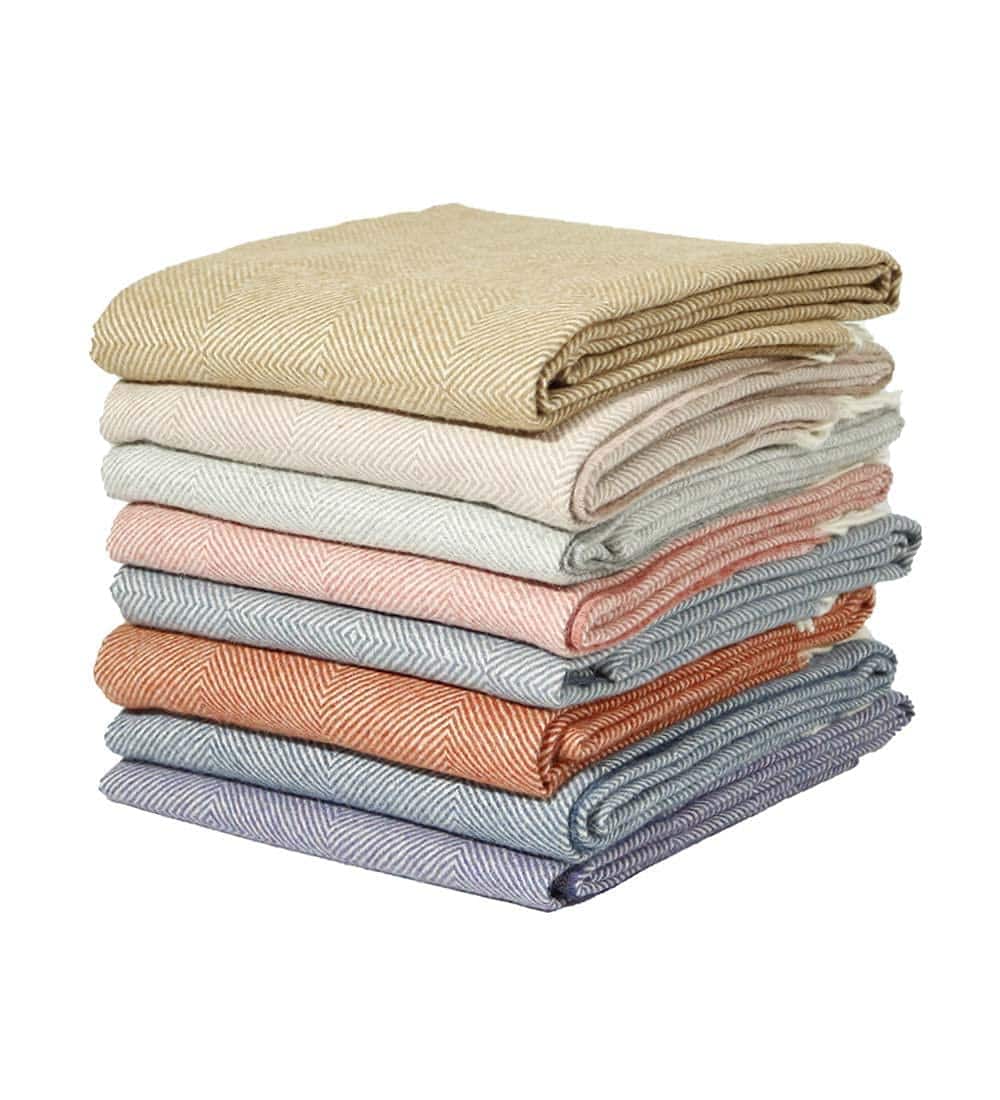 Manta de Lana 100% Baby Alpaca Diseño de Diamantes para - Imagen 9