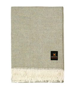 Manta de Lana 100% Baby Alpaca Diseño de Diamantes para