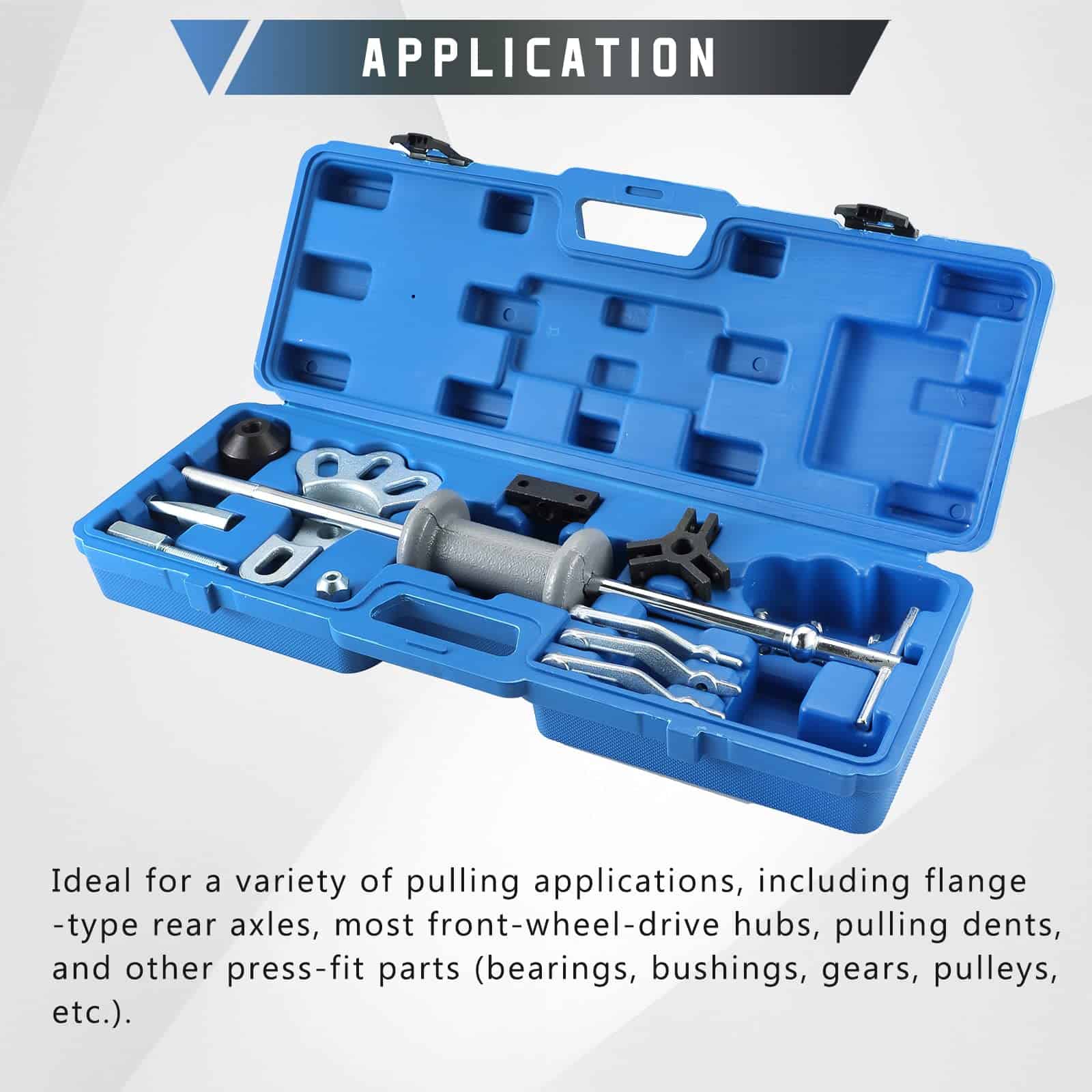 ATPEAM 16pcs Slide Hammer Dent Puller Set, 5lb Slide Hammer - Imagen 7