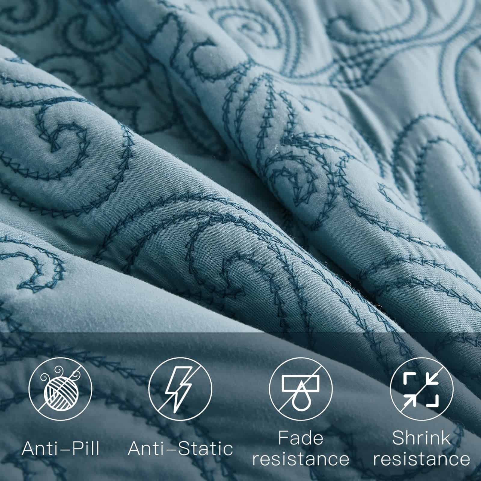 Juego de Colcha Edredón CHIXIN Full Size - Cubrecama Ligero - Imagen 8