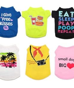 Conjunto de 6 Piezas de Ropa para Cachorros, Ropa Suave