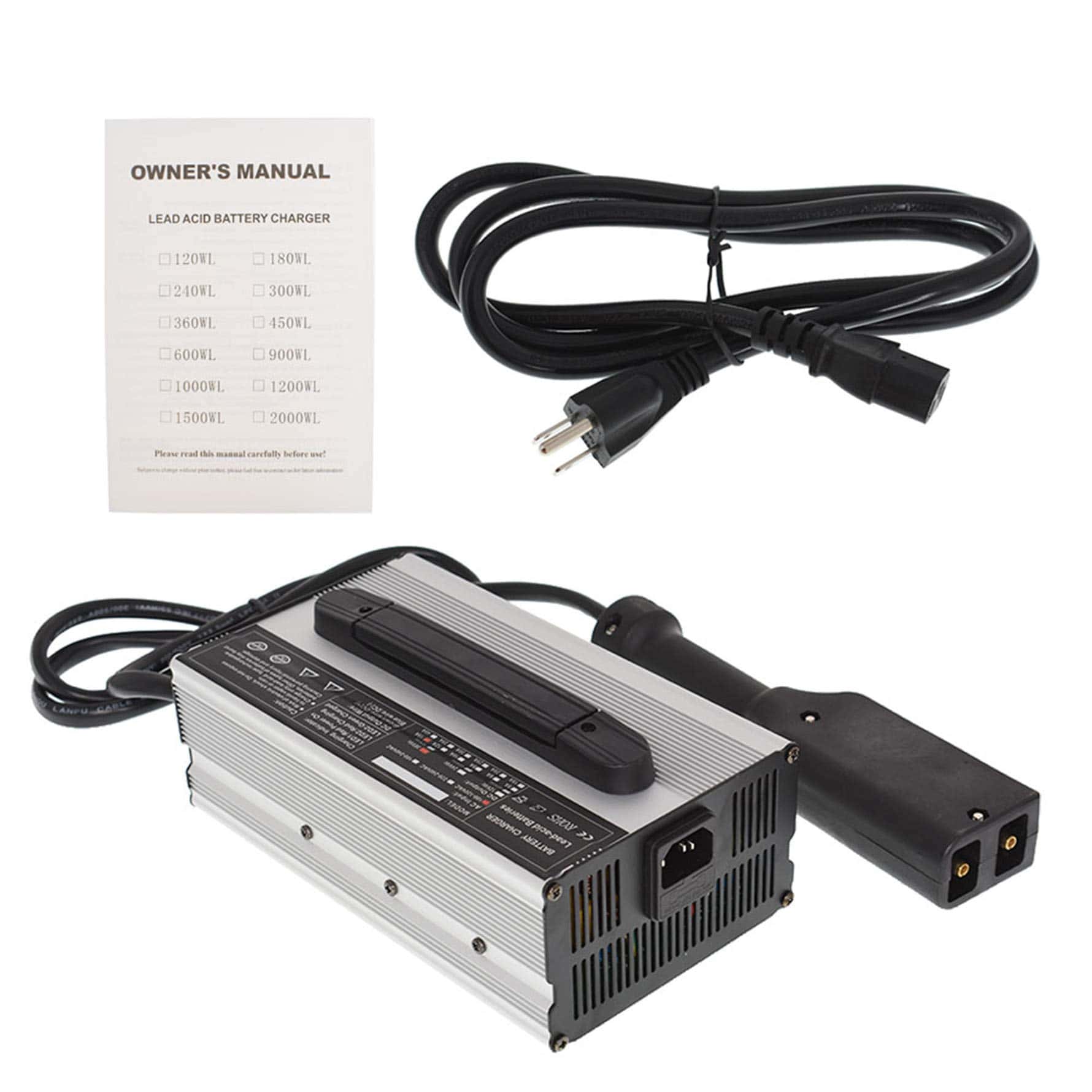 Cargador de batería de 36 voltios y 15 amperios con mango - Imagen 5