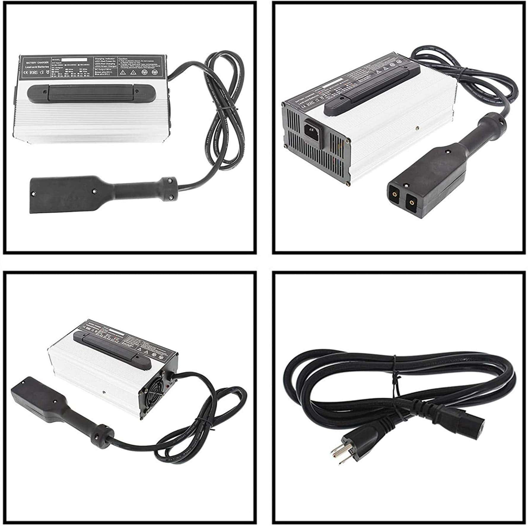 Cargador de batería de 36 voltios y 15 amperios con mango - Imagen 4