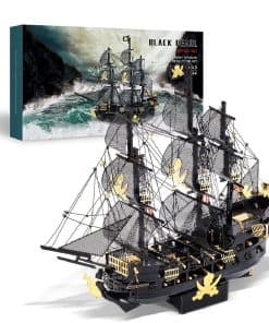 Rompecabezas 3D para Adultos, Barco Pirata Black Pearl,