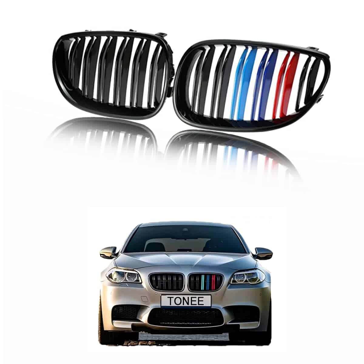 Tonee Parrilla Delantera Kidney Grill para 5 Series M5 E60