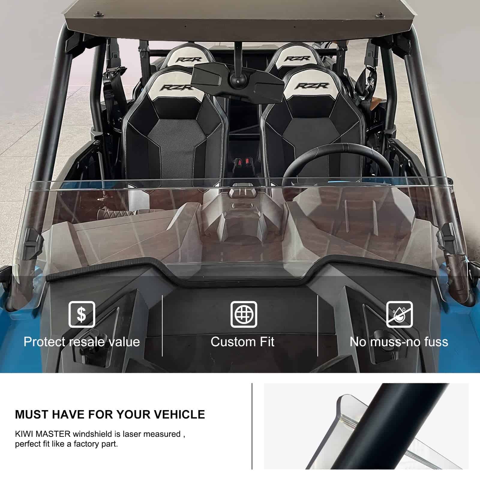 Parabrisas de media altura de polietileno KIWI MASTER - Imagen 3