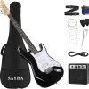Guitarra Eléctrica SAYHA de 39 Pulgadas, Kit de Inicio de