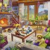 Rompecabezas Ravensburger Cozy Cabin de 1000 piezas