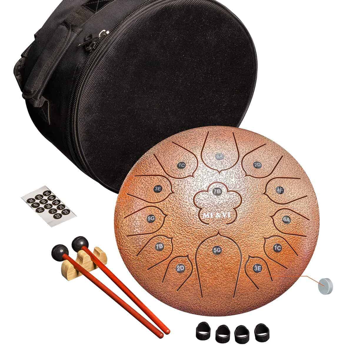 Percusión de Tambor de Lengua de Acero Profesional MI&VI