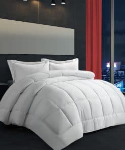 Juego de Edredón de Liquidación AMGUI White King Bed con 2