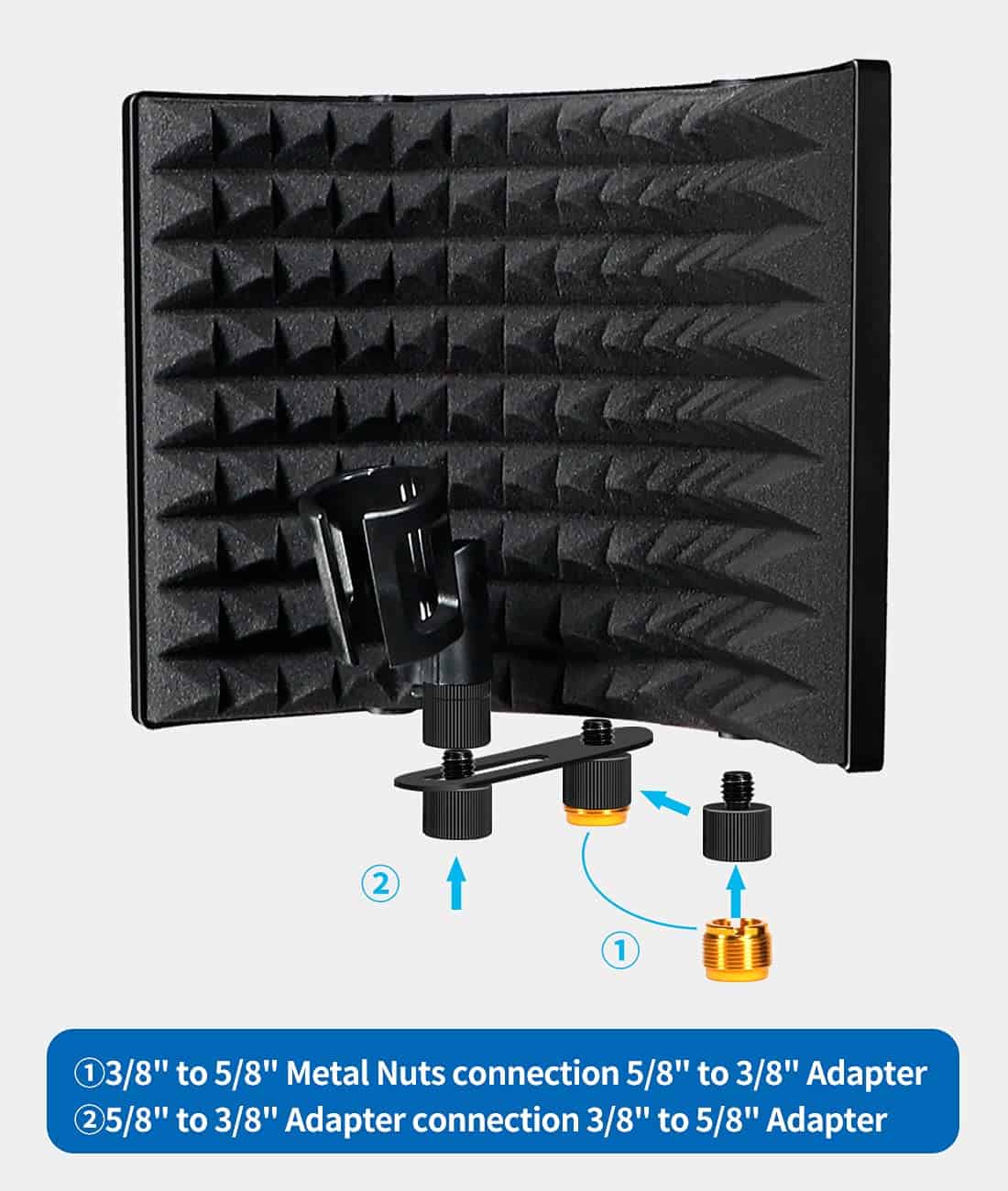 Blindaje de Aislamiento de Micrófono de Estudio Profesional - Imagen 7
